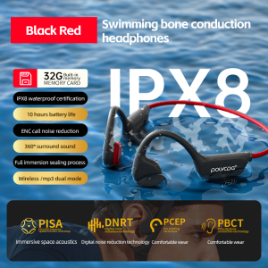 POLVCDG-X7 IPX8 Waterproof Original High Quality Bass Wireless Earbuds Sports Headphones Bone Conduction Swimming Headphones True Wireless Ear Phone Bluetooth earphones