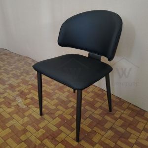 Wfurniture Anti-Scratch Leather Dining Chair Kerusi Makan Restaurant Chair餐椅 Designer Chair Cafe