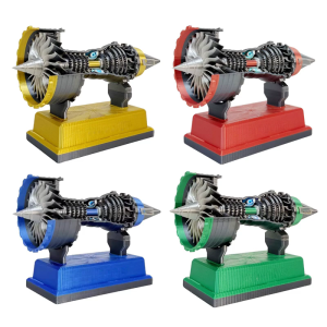 Jet Engine Model Kit TR900 Miniature Turbofan 3D Printing Toy Suitable for Teens Learning and Fun with Rotatable Feature