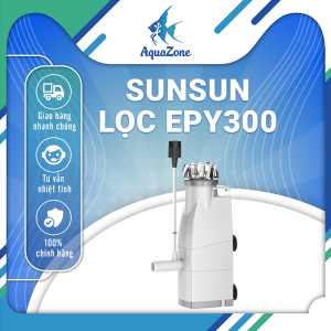 Lọc Nước Hồ Cá Sunsun EPY-300 5W 3 Trong 1 – Lọc Nước Lọc Váng Thổi Oxy Điều Chỉnh Lưu Lượng Hoạt Động Êm Ái