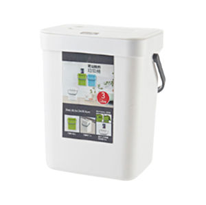 JustLiving 3/5/7/12L Wall Mounted Trash Can with Cover Garbage Bin Hanging Trash Can Kitchen Cabinet Door Hanging Trash Bin Garbage Can Recycle Dustbin Rubbish Bin Simple Cabinet Trash Can Large