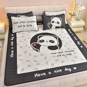 Vỏ Bảo Vệ Nệm Cao Su 3in1 Cảm Giác Mát Mẻ Kèm Vỏ Gối Ga Trải Giường Mùa Hè Bộ 3Ps Tấm Ga Trải Giường