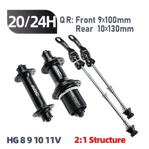ARC Ultralight Road Hub 100mm 135mm Sealed Bearing Hub 1:1 2:1 Structure Front 20h Rear 24h Bike Bicycle Hub 8 9 10 11 Speed