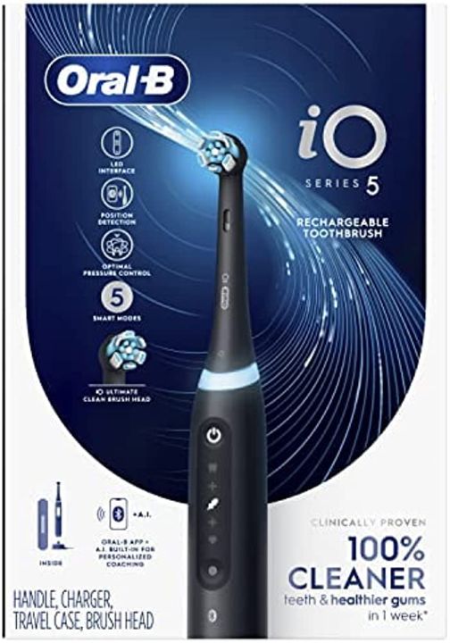 Oral-B IO5 Series 5 Electric Toothbrush With (1) Brush Head ...