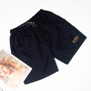 GRAFFITY - Set 3 PCS Boardshort Pria Polos Warna Hitam/Camel/Abu Tua Tali Karet Jumbo untuk Pantai