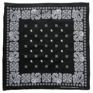 Red Paisley Bandana 54cm Cotton Scarf  Hip-Hop Retro Style Handkerchief Double Printed