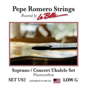 PEPE ROMERO Ukulele String UT1 UT2 US1 US2 Hi-G Low G | Soprano Concert Tenor Fluorocarbon 1 Set