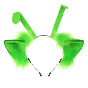 WCYC Handmade Cat Ears Headband Furry Plush Hair Hoop Beast Tail Animal Tail Costume Halloween Party