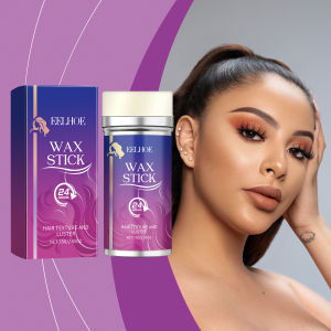 EELHOE Hair Wax Stick Custom Logo Hair Wax Pomade For Women Kids Girls Professional Flyaway Hair Wig Styling Accessories Women Hair Wax Stick for Wigs Anti-frizz Flyaways Control Styling Wax Long-lasting Smooth Broken Back Hair Pomade Cream