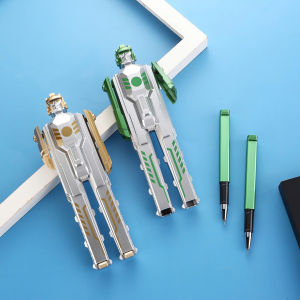 Bút Bi Robot Biến Hình – 1 Robot Chứa 2 Bút Gel Chất Lượng - Ruột Thay Được Viết Siêu Mượt Mói Nhất 2026