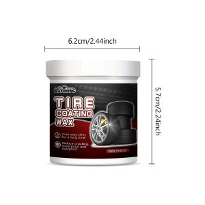 Rayhong Tire Cleaner Paste Car Tire Rust Cleaning And Decontamination Brightening shine Coating Tyre Gloss Plastic Rubber Wheel Restorer Agent Tire Shine Brightener Wax Tire Wheel Cleaner Tyre Gloss Tire Wax Car Retreading Cleaning Cream 100g