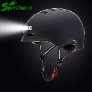 Sportschannel Mountain Bike Lighting Helmet Motor Bicycle Push Bike Safety Smart Cycle Helmet