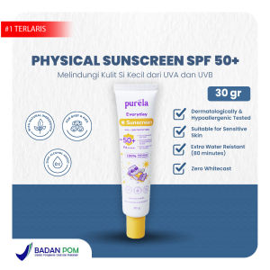 Purela Baby Physical Sunscreen SPF 50+ PA++++ 30 gr Skincare Untuk Bayi & Anak Water Resistant