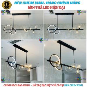 [ ĐÈN CHÙM XINH ] Đèn thả led hiện đại ĐCX-811 chính hãng lắp phòng bếp căn hộ quán Coffee