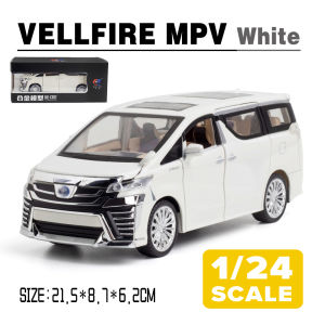 LEO 1:24 Toyota Vellfire MPV Diecast Model Car Toy Cars for Boys Toys Car For Kids Gift For Birthday