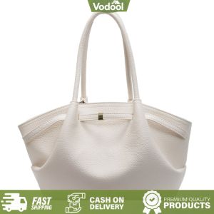 [VSC] Women PU Leather Solid Color Shoulder Bag Underarm Shoulder Bag Simple Shoulder Handbag for Travel Shopping Work Daily Use