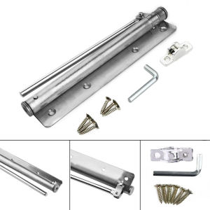【ready stock】 Adjustable Door Closer Automatic Door CloserSpring Automatic Door Closing DeviceSuitable For Many Types Of Door Indoor adjustable door closer is suitable for various types of automatic door closers. Spring automatic door closer