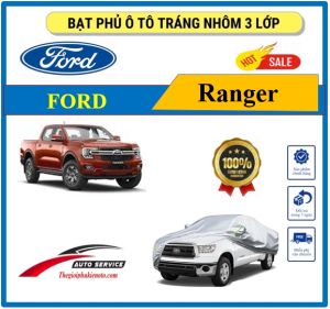 Bạt Phủ Xe FORD Ranger tráng nhôm cao cấp-Chống nắng chống mưa 3 lớp