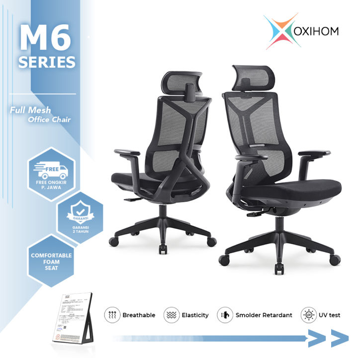 Ergonomic Office Lazada Office Chair Oxihom M6 Kursi Kerja Kursi