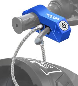 Motorcycle Handlebar Lock Motorcycle Helmet Lock Brake Lock Anti-Theft Grip Lock Combo Bicycle Security Equipment Adjustable