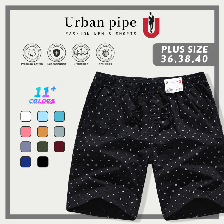 urban-pipe-plus-size-shorts-for-men-knee-length-printing-chino-short