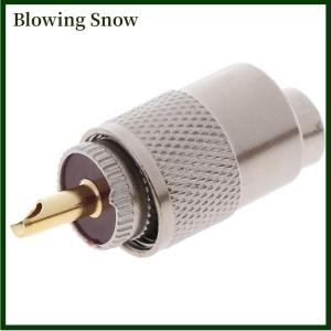 Blowing 1pcs UHF PL259 MALE plug STRAIGHT SOLDER CONNECTOR ADAPTER สำหรับ RG8U RG58-3