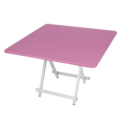 BORY โต๊ะวางของ โต๊ะพับได้ Folding table โต๊ะทำงาน โต๊ะทานข้าว โต๊ะเขียนหนังสือ โต๊ะปิคนิก ขนาด 80x80 70x70 ซม. พับครึ่งตรงกลางได้ จัดเก็บง่าย ไม่