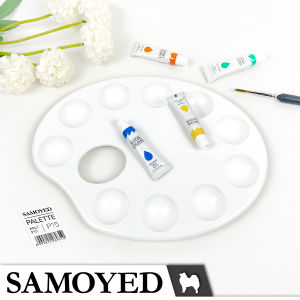 Palet Lukis / Cat / Painting / Painters Palette Plastik Oval Samoyed PPLT-P15