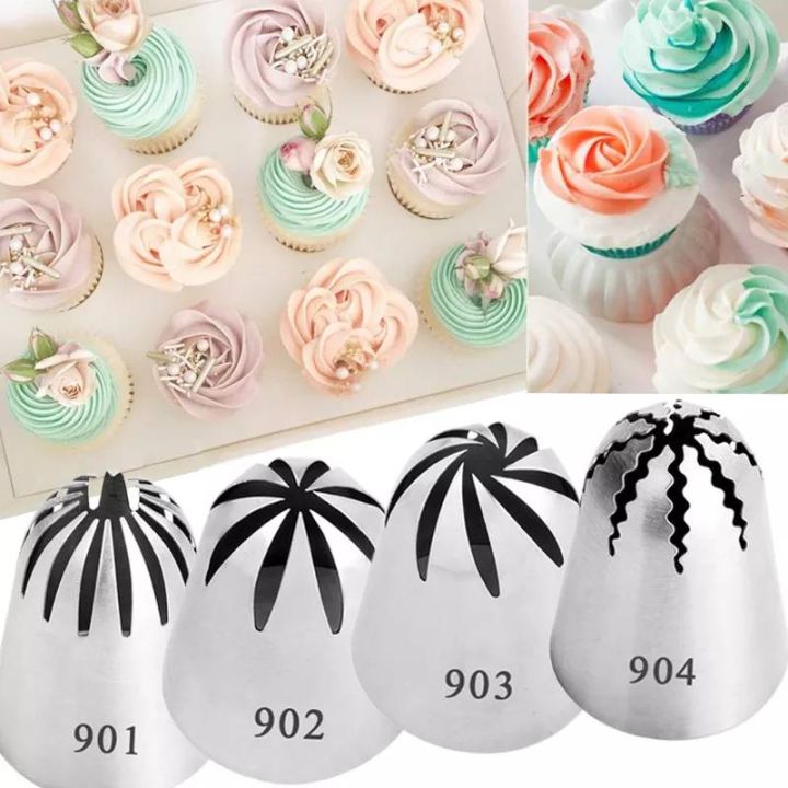 Cake Big Flower Nozzles Big Size Stainless Steel Rose Flower