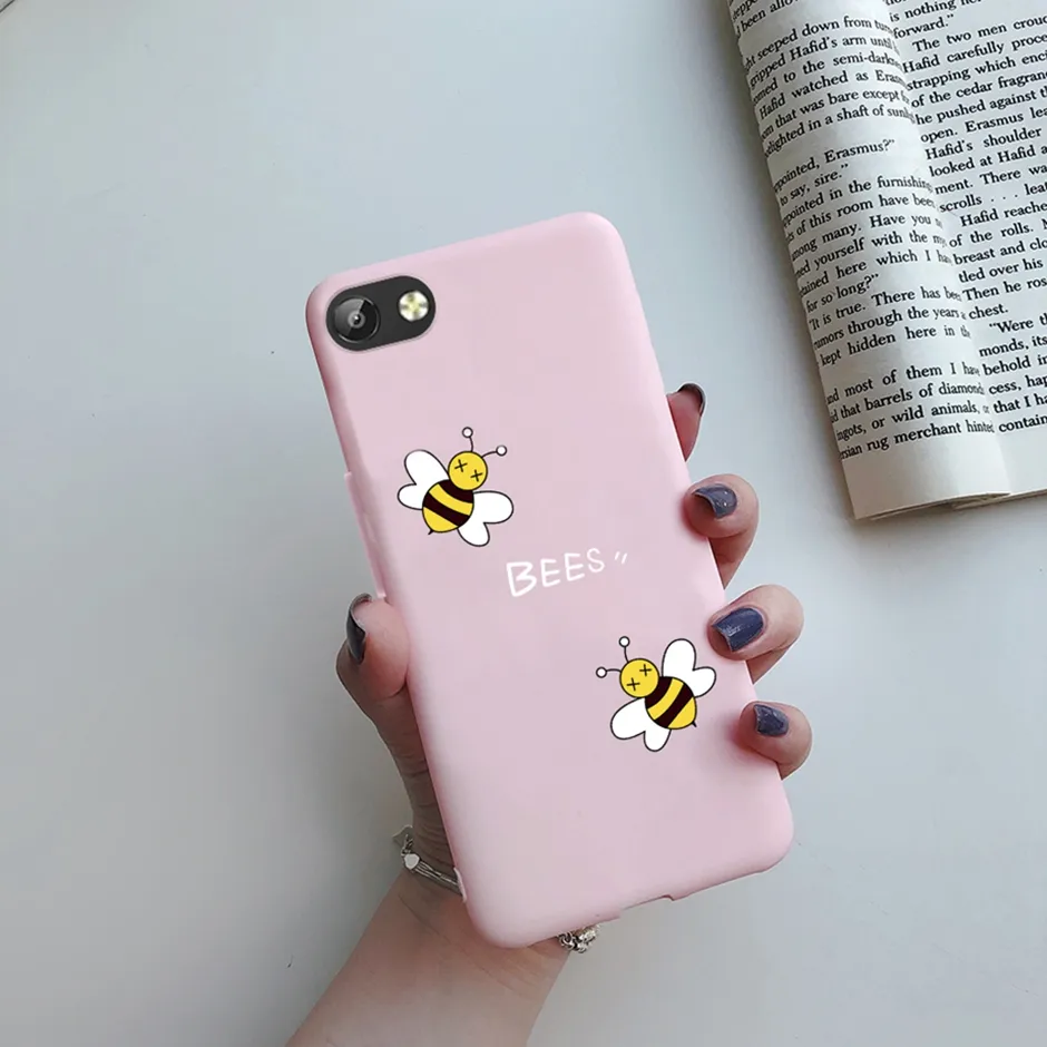Silicone Vivo 1714 Back Cover Amazon Sunflower Cute Yellow Mobile Cover  Phone Case For Vivo Y69 VIVOY69 Back Cover Matte Slim Soft
