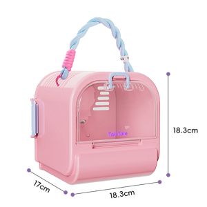 CHENJIE Plastic Hamster Carrier Cage Breathable Large Space Hamster Carry Case Easy To Clean Visible Small Pet Ventilated Cage Guinea Pigs