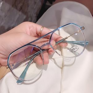 Viendo Kacamata Anti Radiasi Blueray Photocromic Minus Wanita Pria Cowok Frame 2 in 1 Bluecromic Potocromic Fotocromic Elastik TR90 Besar Antiradiasi Kecamata Sinar Matahari UV400 Komputer HP Kaca Mata Optik