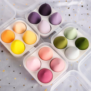 4pcs/8pcsbox Makeup Sponge Beauty Cosmetic Sponge Beauty Egg Powder Puff Set