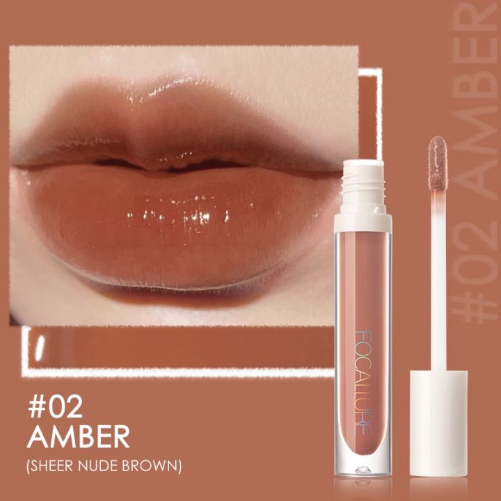 FOCALLURE LIP GLOSS LIPSTIK - Lip Gloss Focallure - Focallure Lip Glossy Shimmer Glossy Makeup