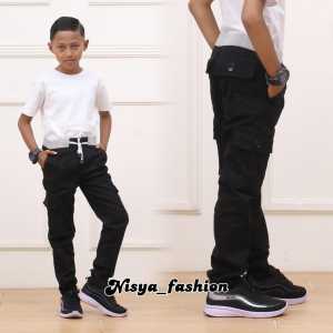 Celana Panjang Anak Cargo Umur 1-12 Tahun | KAIN TWILL STRECTH PREMIUM / Celana Anak Laki Laki - Celana Panjang Anak Laki Laki - Celana Chino Anak Laki Laki - Celana Panjang Anak 1-16 Tahun YB002