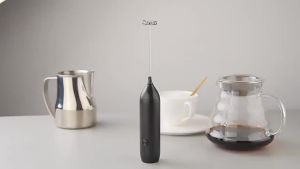 AEUSB Rechargeable Handheld Milk Frother Coffee Frother Household Egg Beater Electric Milk Foaming Machine Mixer