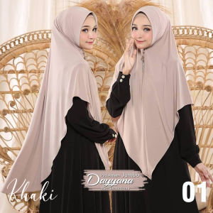 Jilbab Instan Khimar Syari Jumbo Hijab Khimar Kerudung Instan Jersey Dayyana