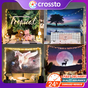 Crossto Nordic Ins Mandala Tapestry Bedroom Decoration Printing Digital Room Background Hanging Wall Cloth Table Cloth