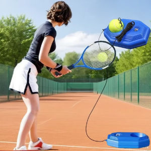 Tennis Trainer Solo Rebound Tennis Trainer Kit with String Balls Single-Player Training Equipment for Beginners