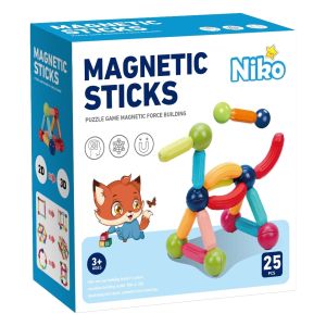 NIKO 3D Magnetic Stick Toys Magnetic Building Blocks Early Educational Toys Montessori Toys For Kids Boys Girls Gifts