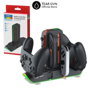 Dock sạc đa năng Led RGB DOBE cho tay cầm và Joy-con Nintendo Switch 2 / Switch 1 / Switch OLED