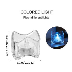 4Pcs Flameless LED Candle Lamp / Warm White Tea Light Candles / Wedding Christmas Decorations