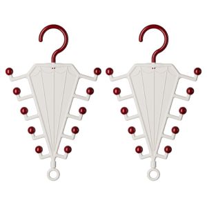 GEMMA 2Pcs V-shaped Laundry Hanger Rotatable Hook 10 Hooks Baseball Cap Hanger Practical Space Saving Wardrobe Clothes Organizer Household