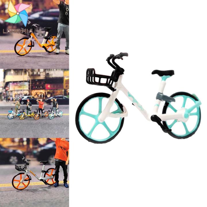 Miniature Bike Sculpture - Realistic Toy Bike Figurine For Desk Decor Or Party Props