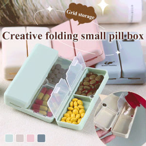 W Creative Magnetic Folding Flip Cover Packing Small Pill Box