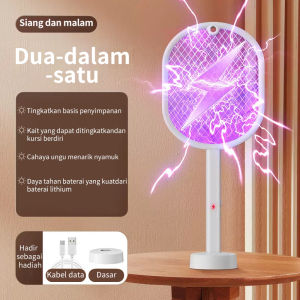 GYT Raket Nyamuk luby Standing Elektrik Cas Ori Tahan Lama Murah Awet Charger USB Ukuran 2 in1