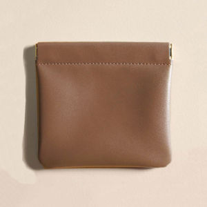 Kantong Kosmetik Soft PU Leather Mini Snap Closure Tempat Make Up Serbaguna JCW273