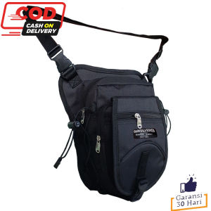 Harga Peromo !! Tas Selempang Pria Tas 3in1 Tas Pinggang Tas Paha Tas Outdoor Tas Slingbag Pria PN-00028 10 - Black Tas Fashion Pria Crossbody Bag Tas non USB Tas Gadget
