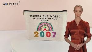 Happy 61st Birthday Gifts for Women Makeup Bag Funny 1964 61 Year Old Birthday Decorations Gift Ideas for Grandma Mom Her Wife Sister Aunt Small Cosmetic Travel Bags for Mothers Day Christmas