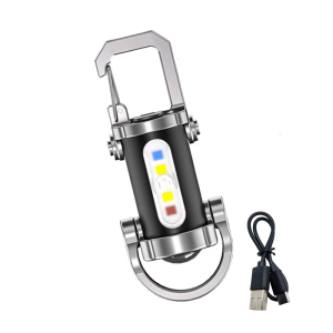 Multifunctional LED Flashlights Keychain Lamp Bright LED Torches Portable Work Light Small Keychain Light Easy to Use